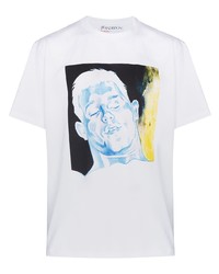 JW Anderson Face Print Cotton T Shirt