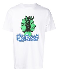 Pleasures Face Print T Shirt