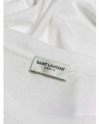 Saint Laurent Faded Slogan Print T Shirt