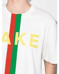 Gucci Fakenot Crew Neck T Shirt