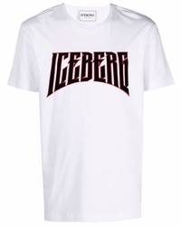 Iceberg Felted Logo Print T Shirt