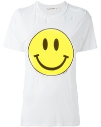 Filles a papa Smiley Face Print T Shirt