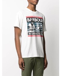 Barbour By Steve Mc Queen Flag Print T Shirt