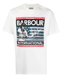 Barbour By Steve Mc Queen Flag Print T Shirt