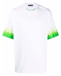 Vision Of Super Flame Print Cotton T Shirt