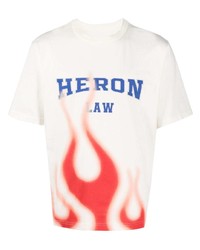 Heron Preston Flame Print Cotton T Shirt
