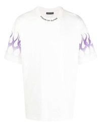 Vision Of Super Flame Print Cotton T Shirt