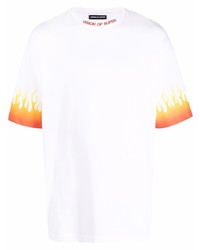Vision Of Super Flame Print Short Sleeved T Shirt
