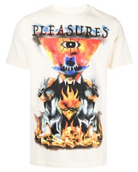 Pleasures Flame Print T Shirt