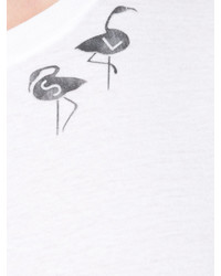 Saint Laurent Flamingo Initial Print T Shirt