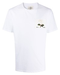 Kent & Curwen Floral Embroidery T Shirt