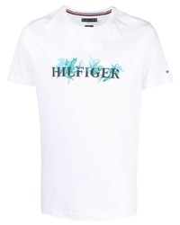 Tommy Hilfiger Floral Logo Print T Shirt