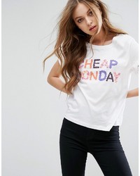 Cheap Monday Floral Logo T Shirt