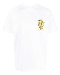 Casablanca Floral Print Cotton T Shirt