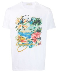 Etro Floral Print Short Sleeve T Shirt