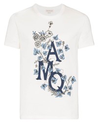 Alexander McQueen Floral Print T Shirt