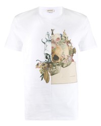 Alexander McQueen Floral Skull T Shirt