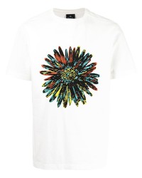 PS Paul Smith Flower Print Cotton T Shirt
