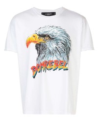 DOMREBEL Fly Eagle Print T Shirt