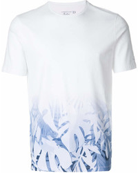 Corneliani Foliage Print Hem T Shirt