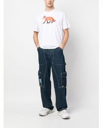 MAISON KITSUNÉ Fox Print Cotton T Shirt