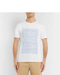 Frescobol Carioca Slim Fit Printed Cotton Jersey T Shirt