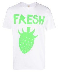 WESTFALL Fresh Strawberry Print Cotton T Shirt