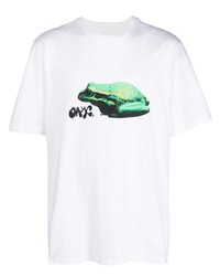 Oamc Frog Print Cotton T Shirt