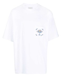 Drôle De Monsieur Fruit Bowl Print Cotton T Shirt