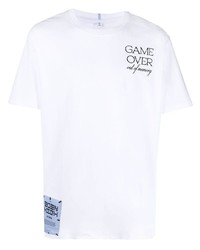 McQ Game Over Print Cotton T Shirt