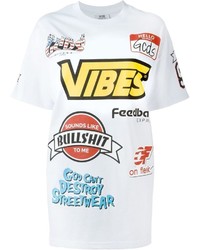 Gcds Printed Logos Oversized T Shirt