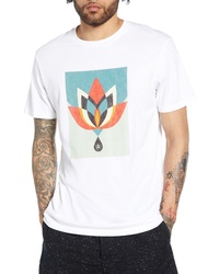 Obey Geometric Flower Graphic T Shirt