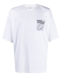 Zegna Geometric Logo Crewneck T Shirt