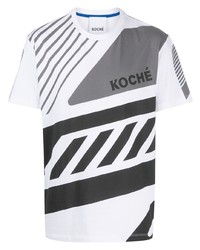 Koché Geometric Print Short Sleeved T Shirt