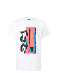 Diesel Geometric Print T Shirt