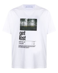 Neil Barrett Get Lost Print T Shirt