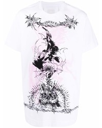 Givenchy Gothic Graphic Print T Shirt