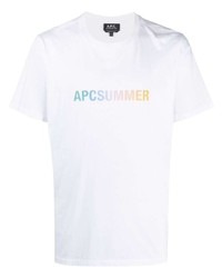 A.P.C. Gradient Logo Print T Shirt