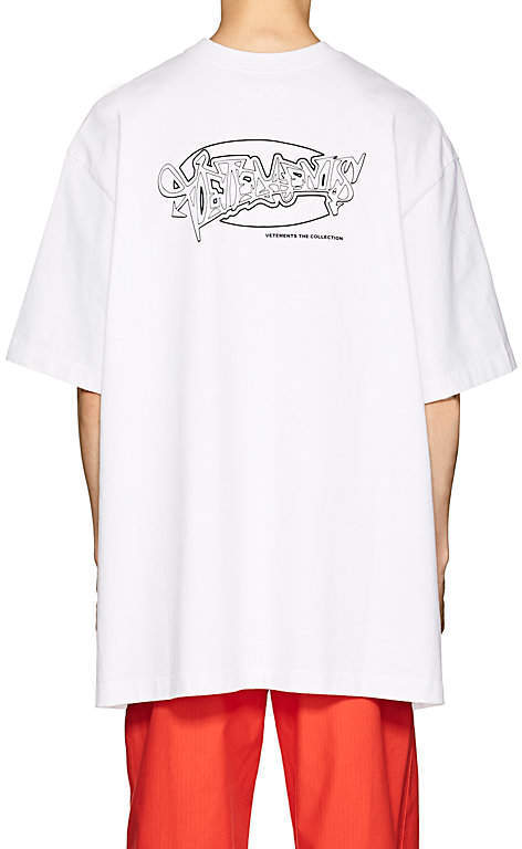 Vetements Graffiti Logo Print Cotton Oversized T Shirt, $720 | Barneys ...