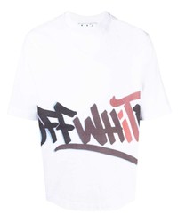 Off-White Graffiti Logo Print T Shirt