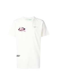 Off-White Graffiti Print T Shirt