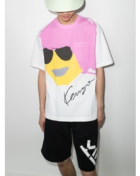 Kenzo Graphic Face Print T Shirt
