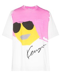 Kenzo Graphic Face Print T Shirt