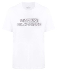 Armani Exchange Graphic Logo Print Cotton T Shirt