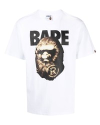 A Bathing Ape Graphic Logo Print Cotton T Shirt