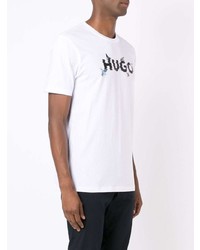 Hugo Graphic Logo Print T Shirt