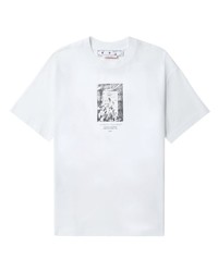 Off-White Graphic Print Cotton Jersey T Shirt