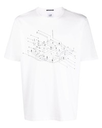 C.P. Company Graphic Print Cotton Jersey T Shirt