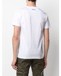 Les Hommes Graphic Print Cotton T Shirt