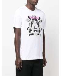 Versace Graphic Print Cotton T Shirt